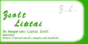 zsolt liptai business card